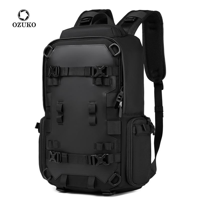 Ozuko Nuovo Casco da Uomo Skateboard Zaino Sportivo da Esterno 15.6 Pollici Laptop Multifunzione Borsa da Viaggio Impermeabile per Uomo