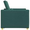 Extendable Sleeper Sofa Single Dark Green 90 x 165 x 87 cm