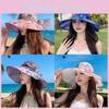 Polyester Sun Hat For Women With Wide Brim Uv Protection Summer Beach Sunshade Hat For Outdoor Activities