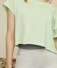 Debiweeo One-Shoulder Loose Fit Short Sleeve T-Shirt Devi-T0145-Lime