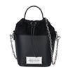 Maison Margiela S61WG0035 5AC Bucket Bag Grainy Leather 2-Way Handbag Shoulder bag blackUsed