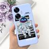 Per Custodia OPPO Realme C55 Carino Astronauta Cover Morbida in Silicone Posteriore per Realme C55 RMX3710 C 55 Real me C55 Custodia