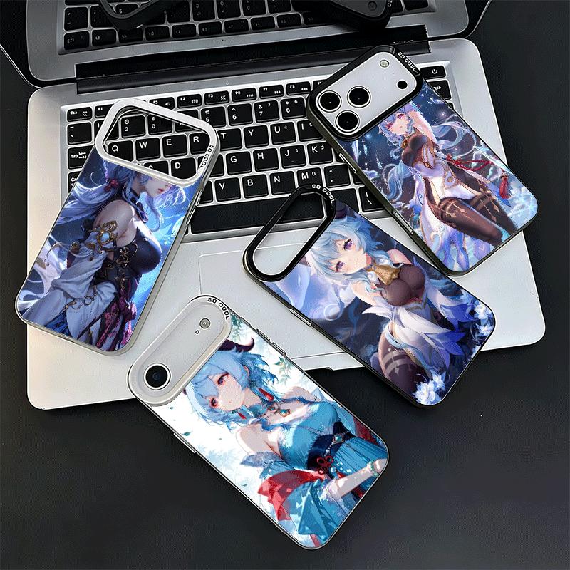 Genshin Impact Ganyu Soft Phone Case for iPhone 15 16 17 Pro Max 17Air 16E 14 Plus 13 12 Mini Shockproof Cover Back Shell