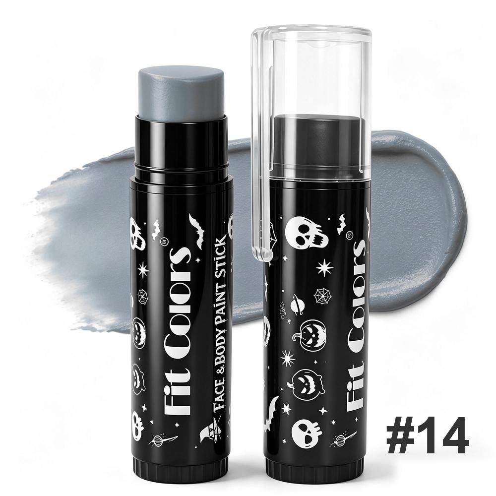 14 Colori Bastoncini Pittura Viso Corpo Nero Bianco Colorati Pittura Fai da Te Cosplay Fondotinta Bastoncini Miscelabili per Festa Halloween Trucco