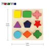 Wooden Geometric Shapes Sorting Math Montessori Puzzle Preschool Learning Educational Game Baby Toddler Toys for Children