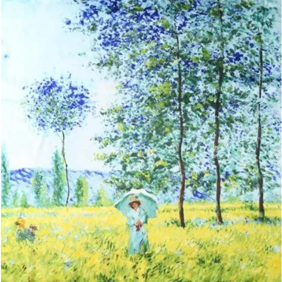 12mm Real Silk Hijab Scarf Luxury Pure Silk Stain Scarfs Soft Silky High Quality Women Designer Oil Painting Printing Head Scarf