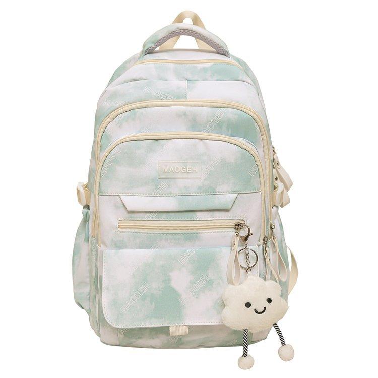 Schoolbag female simple new large-capacity student backpack junior high school students niche high value leisure travel backpack