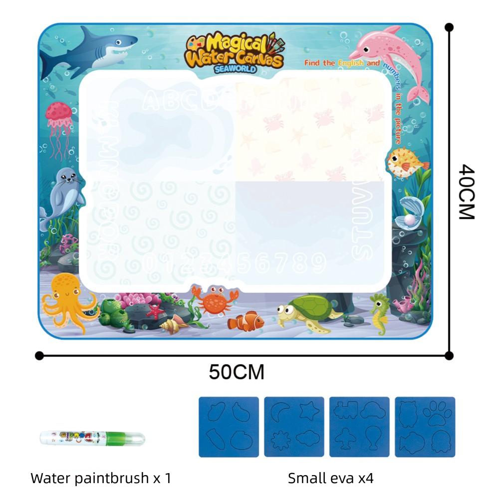 Alfombrilla Mágica para Dibujar con Agua Extra Grande Set de Juguetes para Garabatear con Agua Pizarra Juguetes Educativos para Niños Regalo para Niños Múltiples Tamaños
