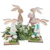 EASTER BUNNY WOODEN DECORATION FIGURE