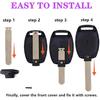 Replacement Key Fob Cover Case fits for 2006 2007 2008 2009 2010 2011 Honda Accord Civic CRV Pilot Ridgeline Odyssey Keyless Entry Remote Key Fob