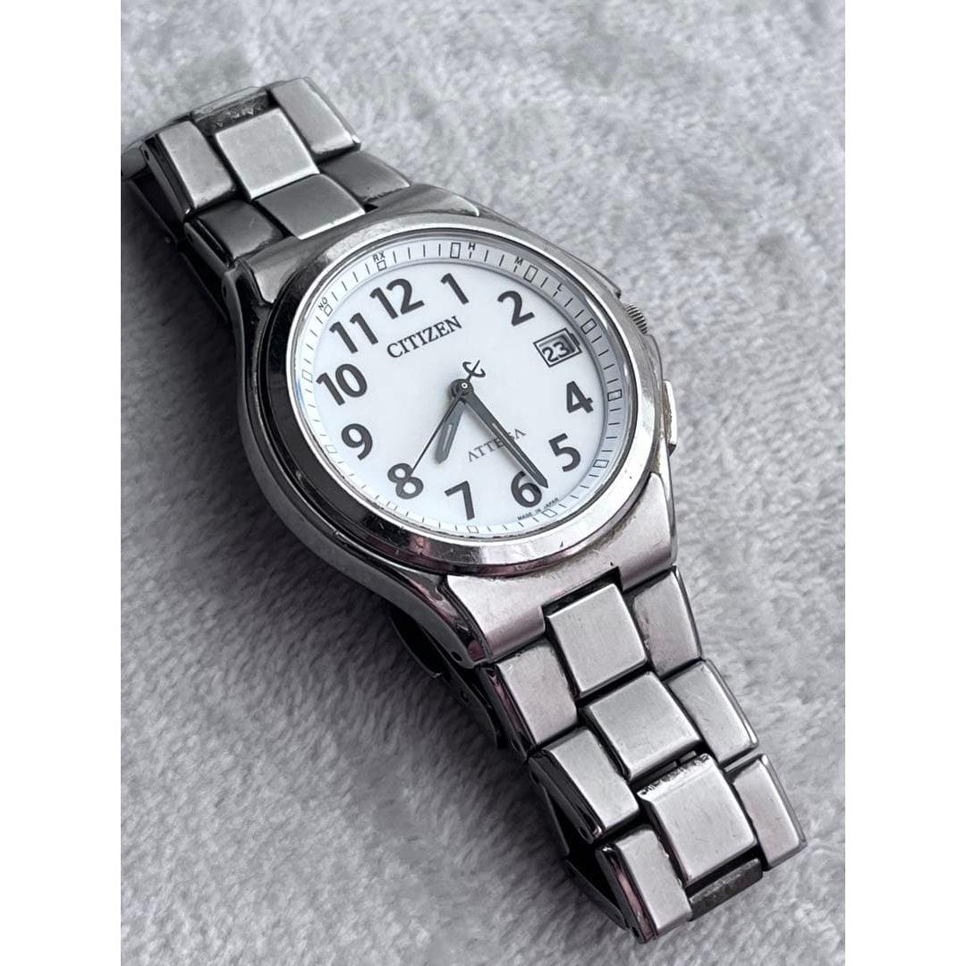 Used [Working item/Good condition] CITIZEN ATTESA H110-T011331 White dial