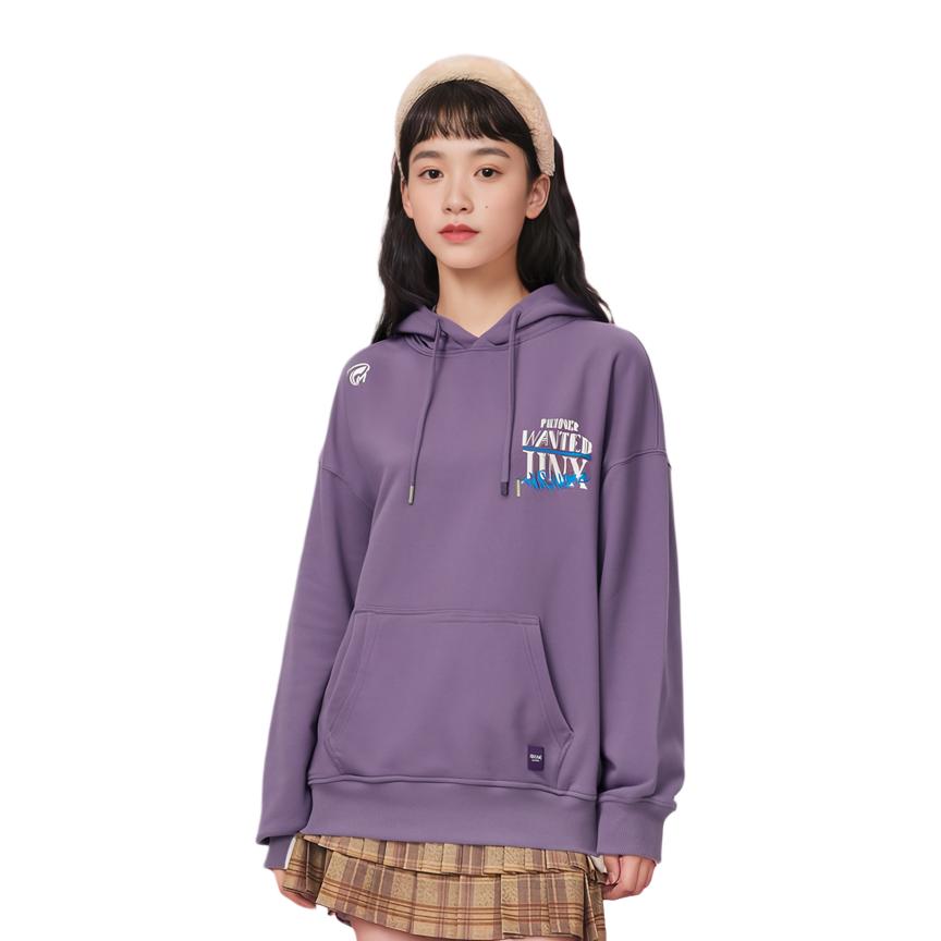 Li Ning X LOL Sports Life Collection Sweatshirt Unisex Dark Crystal Purple AWDUF49-2