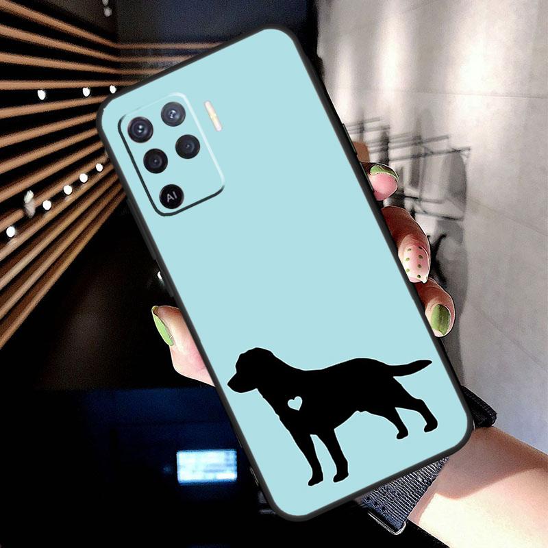 Schwarzes Labrador Hund Hülle Für Oppo A5 Pro A15 A17 A57 A77 A18 A38 A58 A78 A98 A94 A74 A54 A16 A76 A96 A40 A60 A80