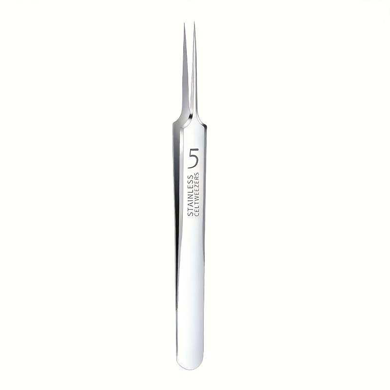 1pc Fine Tweezers For Removing Blackheads And Acne, Stainless Steel, Suitable For All Skin Types, No Fragrance