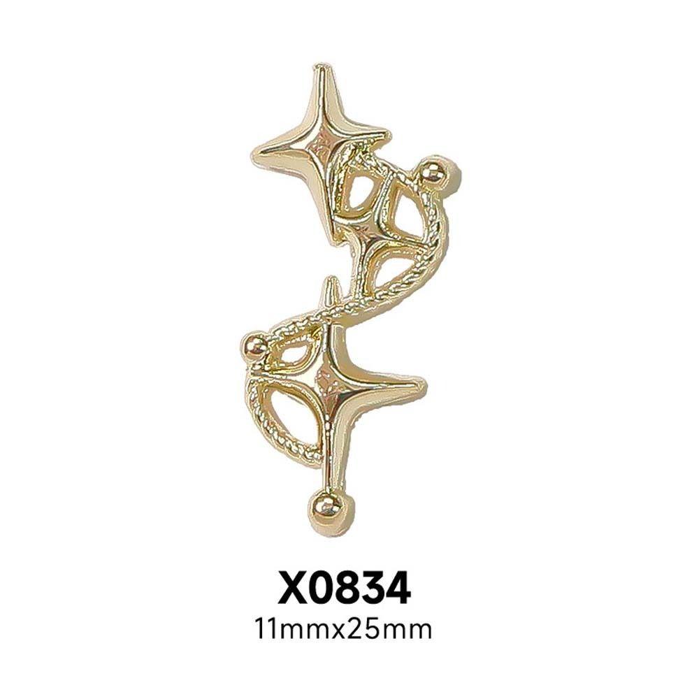 10Pcs/set Nail Rhinestones Zinc Zinc Alloy Star Nail Decorations Zinc Zinc Alloy Butterfly Nail Accessories  Lady/Girls