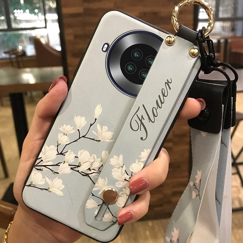 Silicone Fashion Design Phone Case For Cubot Note20 Durable Phone Holder Wrist Strap Back Cover Kickstand Waterproof