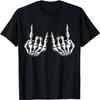 Rock On Skeleton Hand Rock And Roll Men Women Rock Band T-Shirt