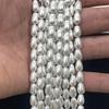 1 Strand Rice Oval Shell Pearl Beads 6x9mm Small Baroque Imitation Shell Pearls 38cm Loose Beads For DIY Bracelet Necklace Jewelry Making