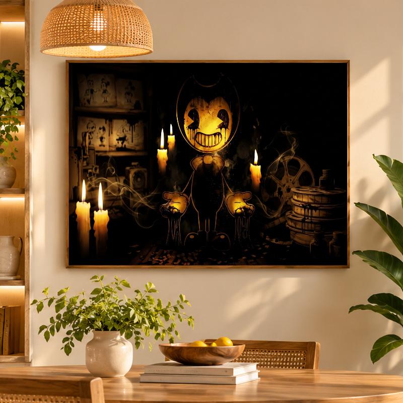 5D Diamond Painting Bendy and the Ink Machine DIY Full Drill Diamond Art Kit Home Decoration