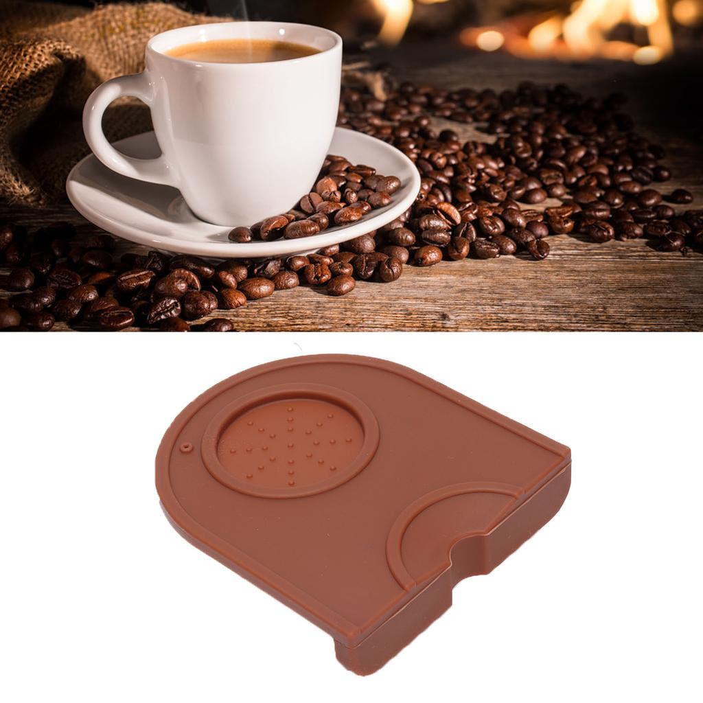 Coffee Tamper Pad Silicone Anti Slip Tamper Mat Soft Harmless Corner Tamping Mat for Household