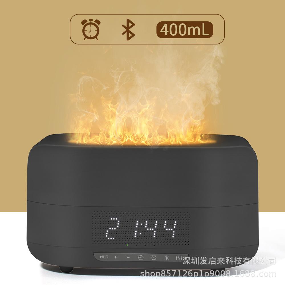 400ML Flame Essential Oil Diffuser Aromatherapy Humidifier with BT for Large Room, Office and Home