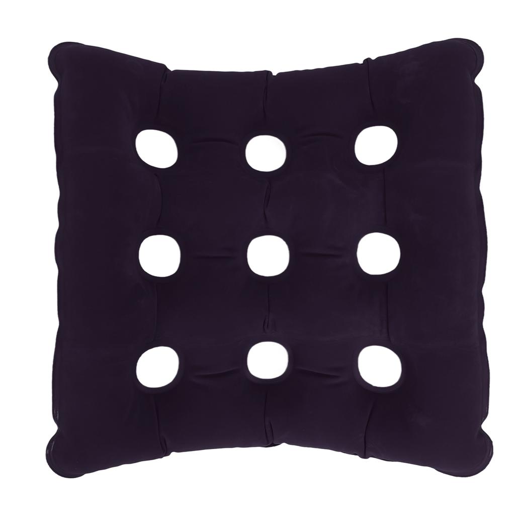 Inflatable Cushion Thickened Flocking Anti Decubitus Cushion Breathable   Seat Cushion for Car   Wheelch