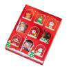 Leere Poke Geschenkbox Füllbare Fächer Verpackungsbox Weihnachts-Mystery-Box Kekspackung