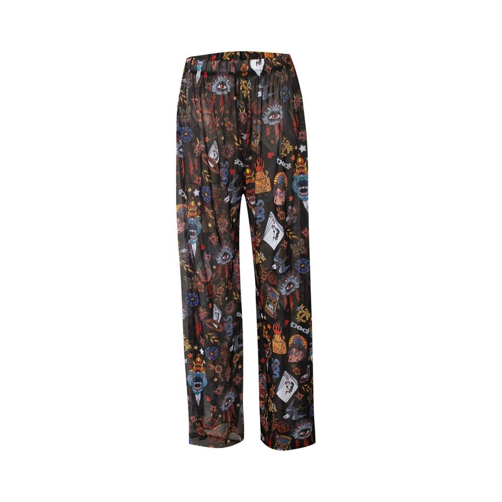 Summer UPF Sunscreen Ice Silk Trousers, Beach Pants, Loose Casual Wide-leg Pants, Dance Trousers, Anti-ultraviolet