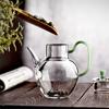 210 ml kleine Teekanne aus Borosilikatglas, hitzebeständig, Teekessel, Teegeschirr, Obst- und Blumen-Kung-Fu-Teeset, Teezubereitung, Teeset