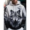 Herren Kapuzenpullover mit trendigen Prints, geeignet für den täglichen Gebrauch im Frühling und Herbst.