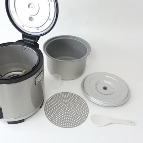 Tiger Thermos (TIGER) Rice Cooker, 2 Sho, Commercial Use, Stainless Steel Body, Comes with a Rice Cooking Sheet that Prevents Burning, JNO-A360XS