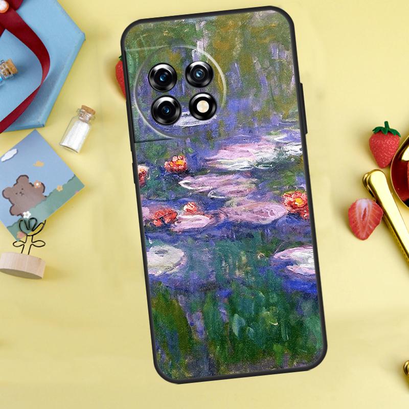 Claude Monet Malerei Hülle Für OnePlus 13T 13R 12 12R 15 13 11 10 10T 8T Nord 5 CE 2 3 4 Lite Nord N20 N30 Abdeckung