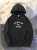 Trendy Letter Pattern Design, Fashionable Kangaroo Pocket Pattern, Front And Back Print Men'S Comfortable Casual Hoodie Sweatshirt, Plus Size