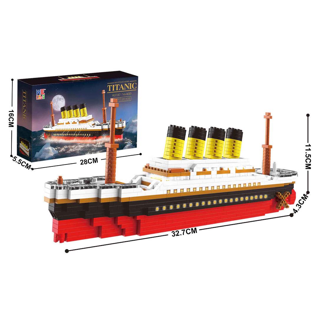 

Compatible With Micro-Particle Giant Titanic Model Difficult Splicing Cruise Ship Building Block Gift