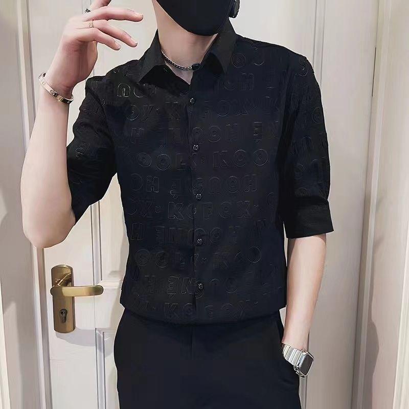 

Модная летняя рубашка в стиле минимализма с квадратным вырезом и однотонным принтом из искусственного шелка, с рукавом 7/4, с несколькими пуговицами в один ряд 6XL