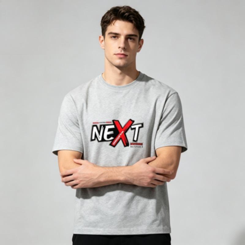 Unisex Cotton Tee Next Generation Graffiti Print O Neck Short Sleeve Streetwear Male Soft Daily Casual Graphic Top