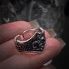 Yin Taifei Thai Silver Retro Cross Distressed Craft Hip Hop Ring