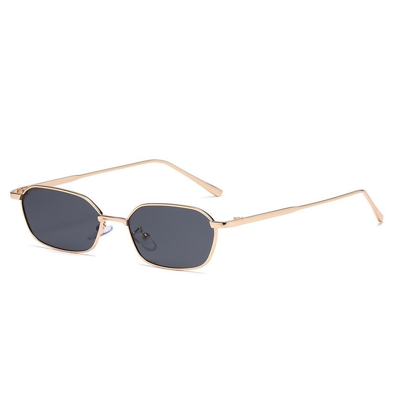 Trendy Small Square Sunglasses Woman Brand Designer Fashion Luxury Women's Sunglasses Vintage Steampunk Metal Frame Eyewear