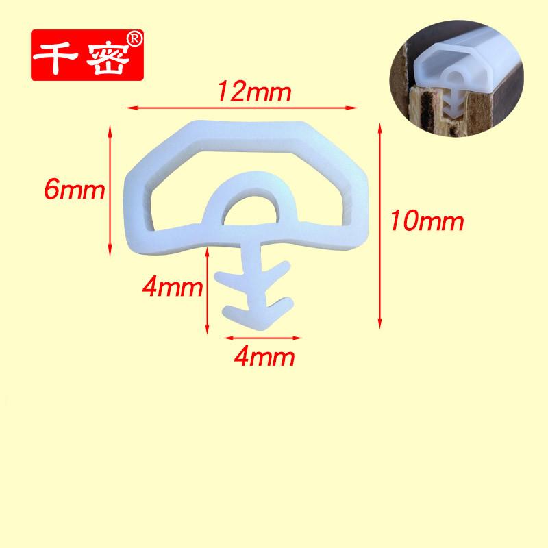 New Generation of Silicon Rubber Sealing Strips Crash Soundproof Door Thong Strip Door/ Window Sealed Slot Type Square Premium