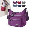 Módní ležérní nylonová látková taška Messenger pro ženy Kabelky přes rameno Vícevrstvé Dámské kabelky Crossbody Vodotěsná kabelka pro maminky