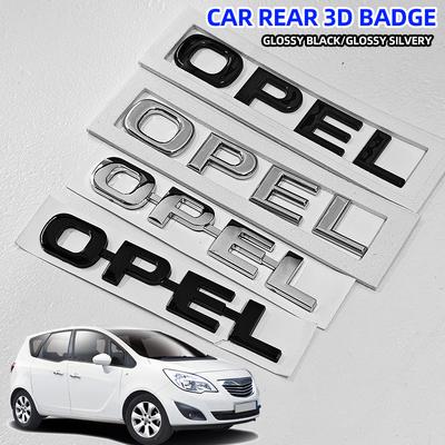 3D ABS Letter Car Tail Sticker Fender Side Trunk Badge For Astra H G J Insignia Mokka Zafira Corsa Vectra C D Antara Combo