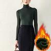 New  Autumn Winter Velvet Mesh High Collar Long Sleeve Tops Women Solid Color Stretch Tight Fit Inner Shirts
