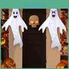 Unique Halloween Ghost Hangings With Lighted Options For Scary Themed Decor