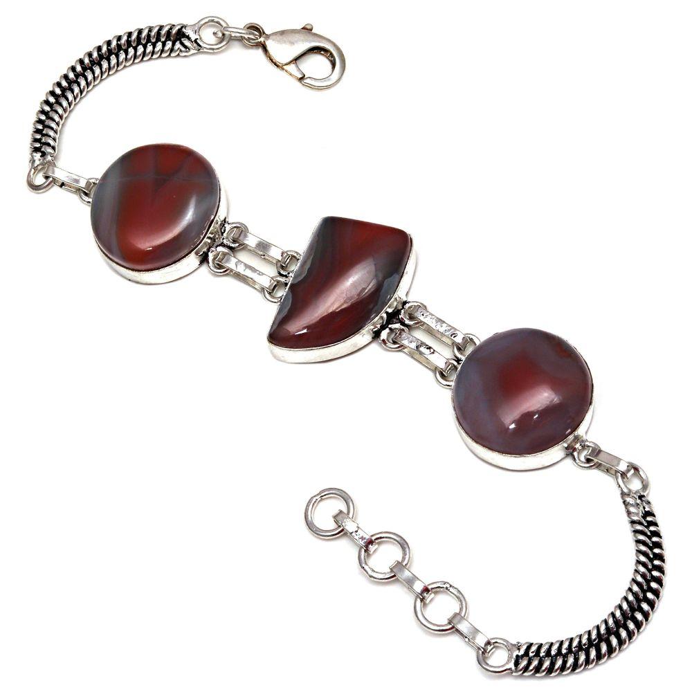 

Banded Agate Gemstone Gift For Her Jewelry Bracelets 7 Adjusable