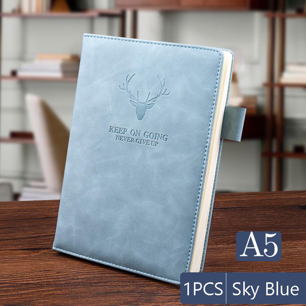 Thick College Office School A5 Journal Notebook Diary Notebook Leather Schedule Book 2021 Notepad