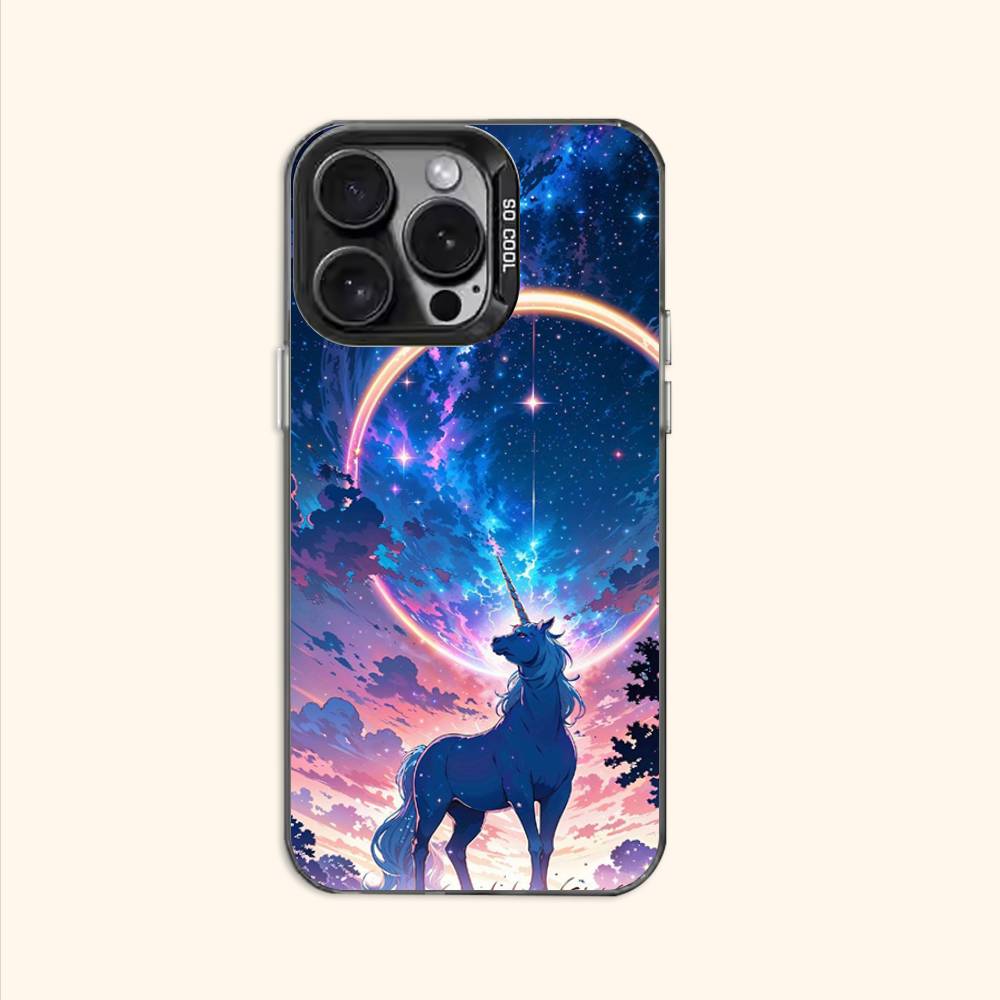 

Elegant Unicorn Case for iPhone 11 12 13 14 15 16 17 Pro Max XS X XR Cover iPhone15plus