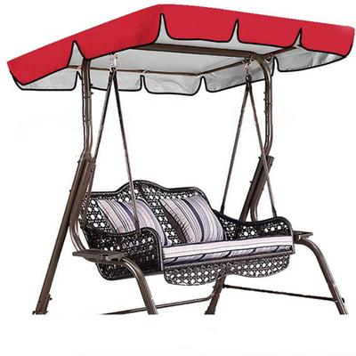 Porch Swing Canopy 210D Replacement Waterproof Swing Top Cover, Outdoor 3 Seater Garden Patio Swing Seat Canopy Cover Sun Shade