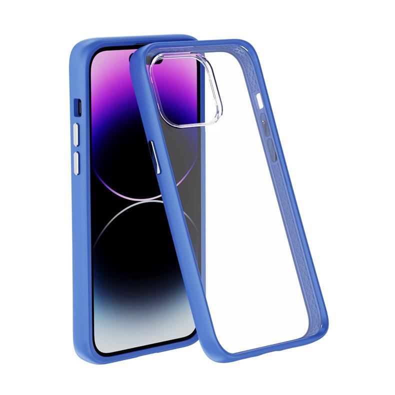 Aplicable A Funda Para Teléfono Apple Botones Metálicos iPhone15pro Desmontable Anticaídas TPU Engrosado Funda Protectora Dos en Uno