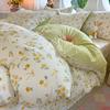 Small fresh pastoral cotton printing four-piece series bed sheet family student dormitory four-piece set