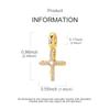 Copper Golden Cross Pink Zirconium Pendant Designed Original Beads For Jewelry Making Charms Bracelet Necklace Women Gift